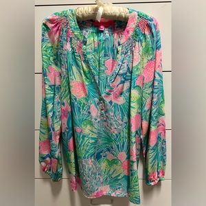 Lilly Pulitzer - Elsa Silk Top - Sz L